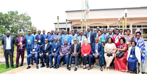 A group photo of opinion leaders at the first Burundi National Colloquium on Peaceful Coexistence and Sustainable Development.