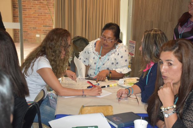 NIMD Colombia training and experience sharing for women politicians.