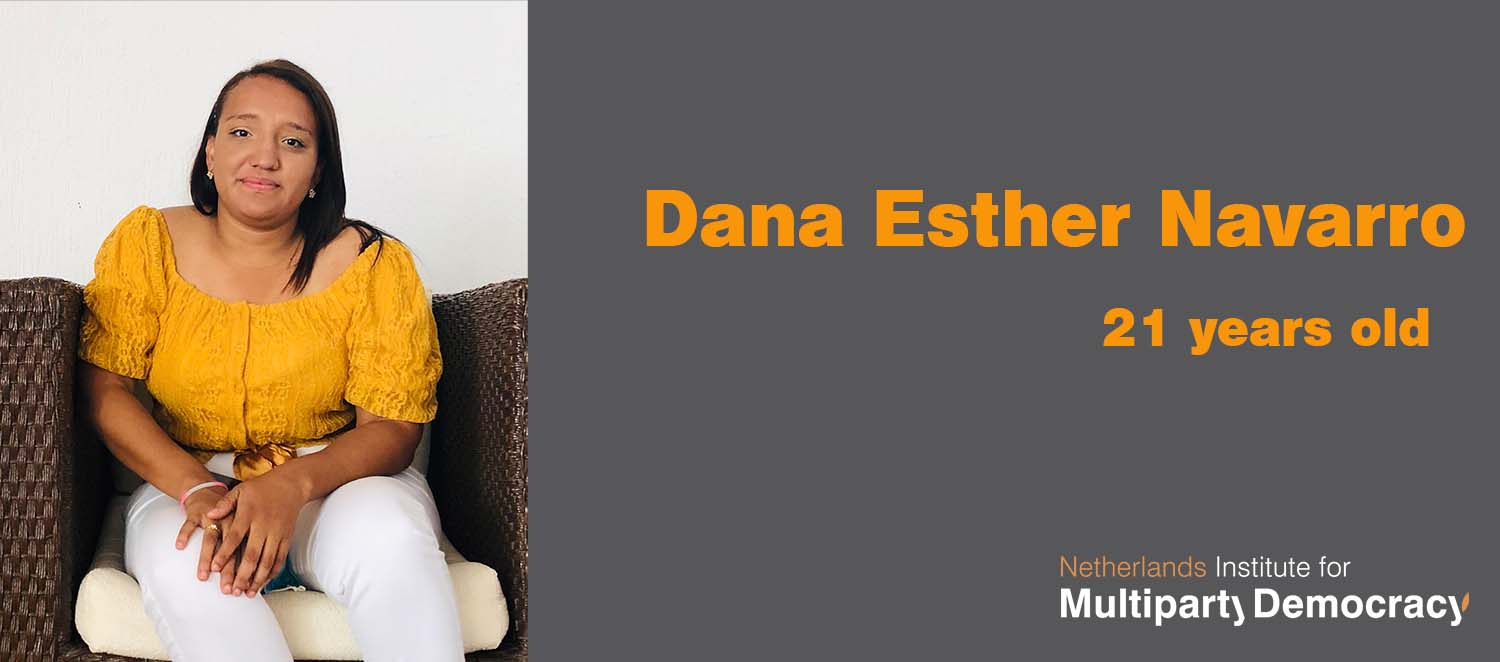 NIMD Colombia Democracy School Graduate, Dana Esther Navarro, 21