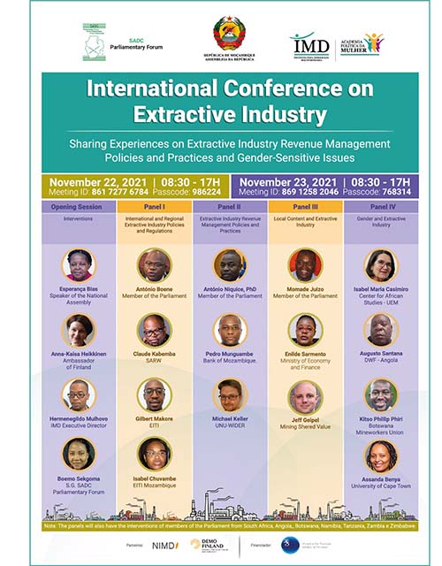 Poster for extractive industries conference